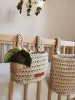 Set of Hanging Crib Baskets "Beige"